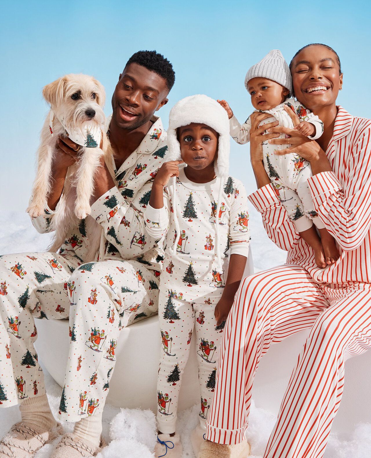 Adult Dr. Seuss Grinch Flannel Pajama Pants in Skiing Grinch - main
