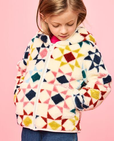 Marshmallow Fleece Jacket in Winter Quilt - main