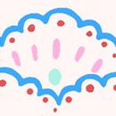 Sleeveless Playground Dress with Pockets in Scalloped Stripes - swatch