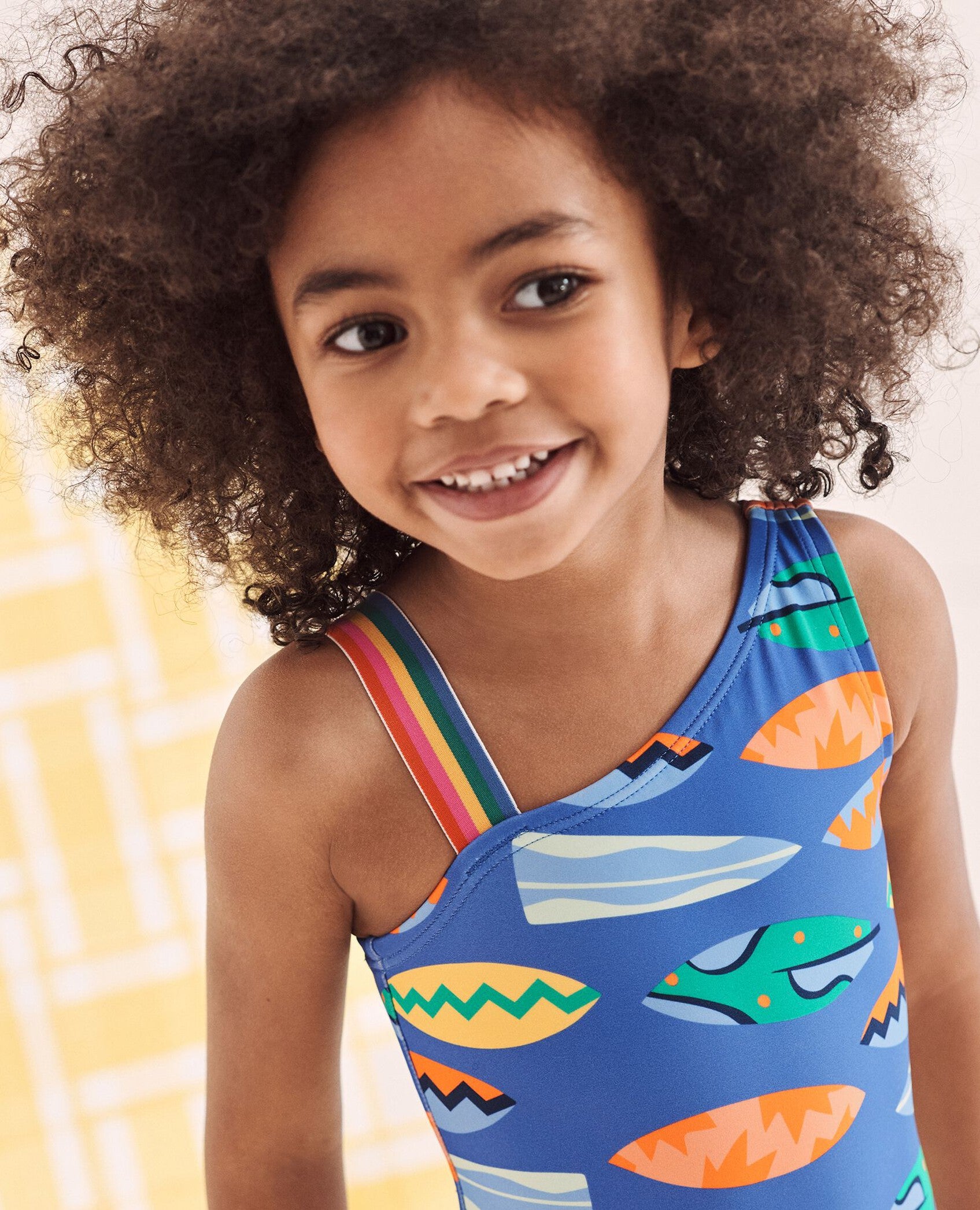 One-Piece Asymmetrical Swimsuit | Hanna Andersson