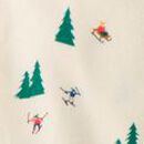 Adult Holiday Flannel Pajama Pants in Glade Skiing - swatch