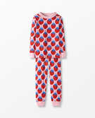 Long John Pajama Set in Super Strawberries - main