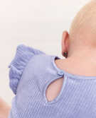 Baby Ribbed Velour Dress in Juniper - main
