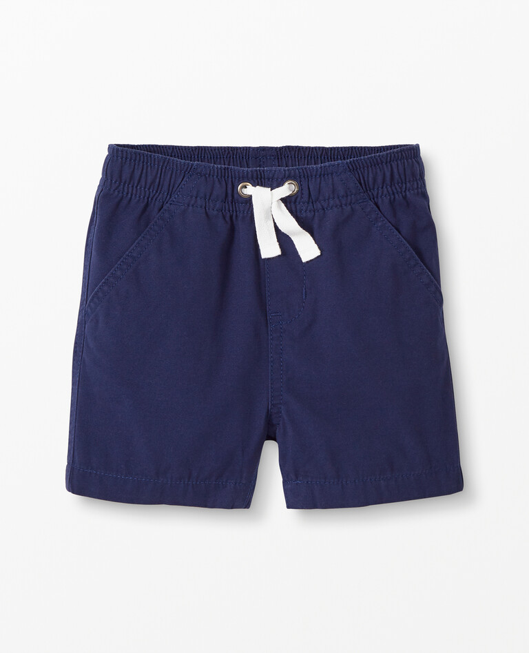 Woven Canvas Shorts in Navy Blue - main
