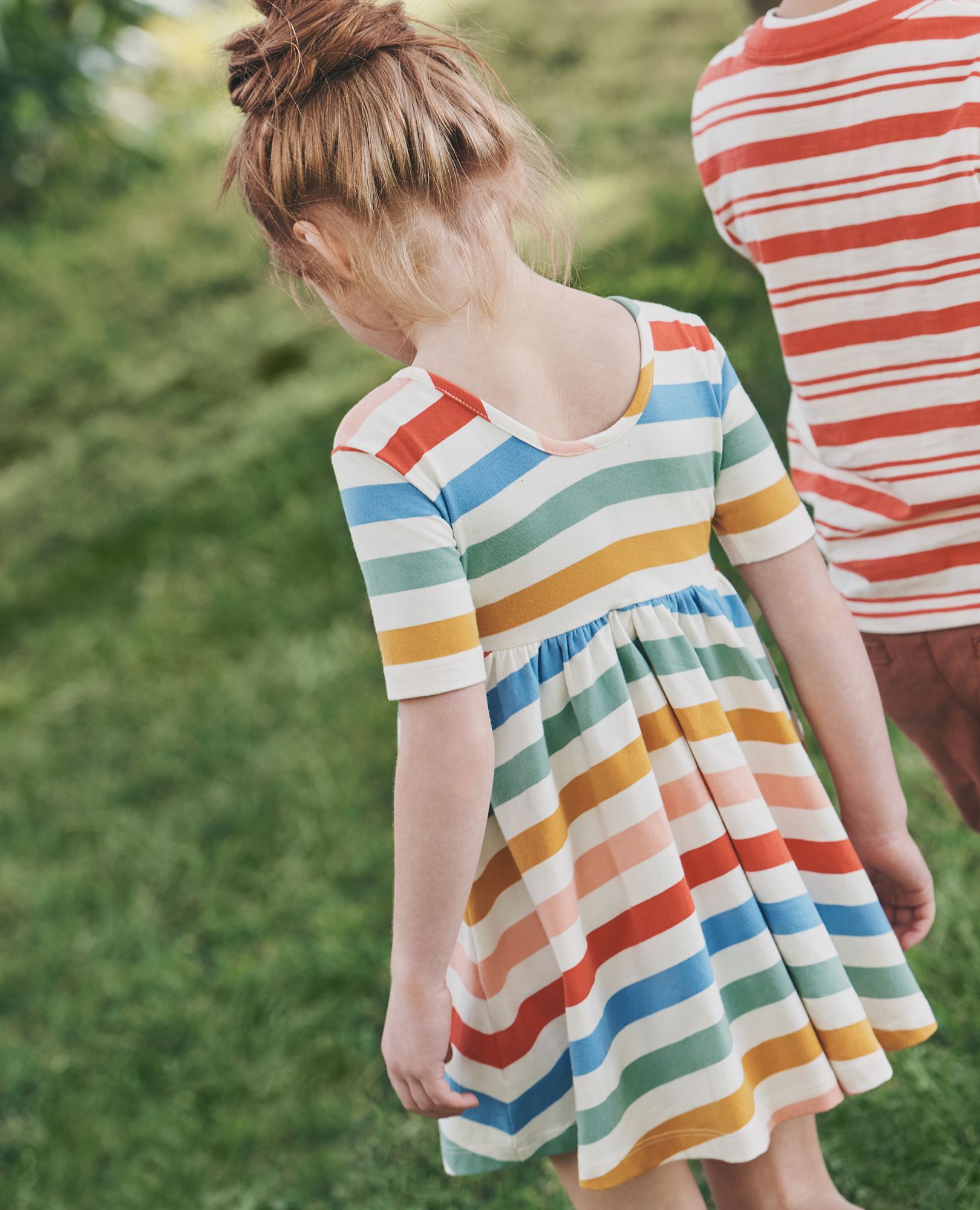 Rainbow accordion dress store