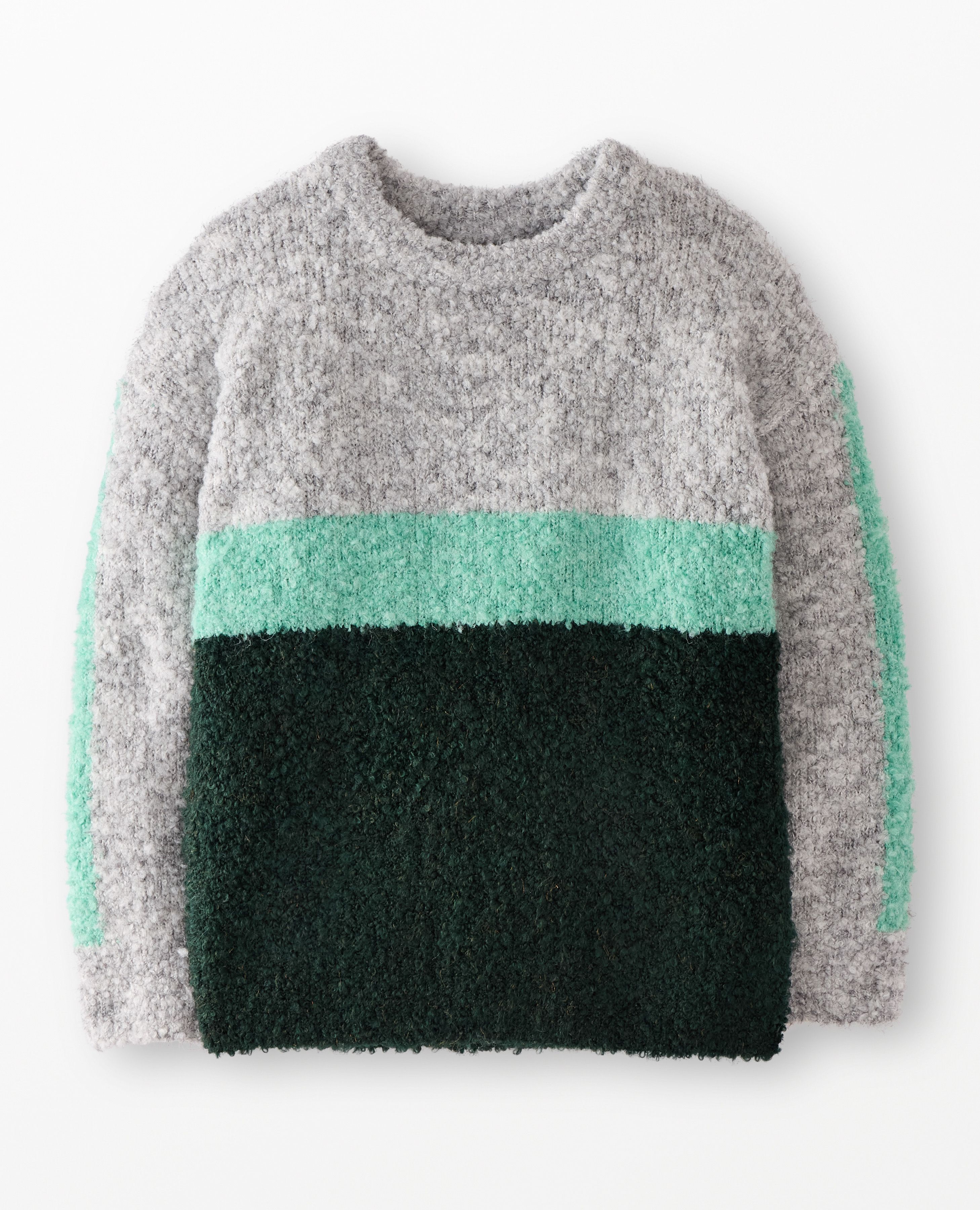 Colorblock Bouclé Sweater in Fall Colorblock - main