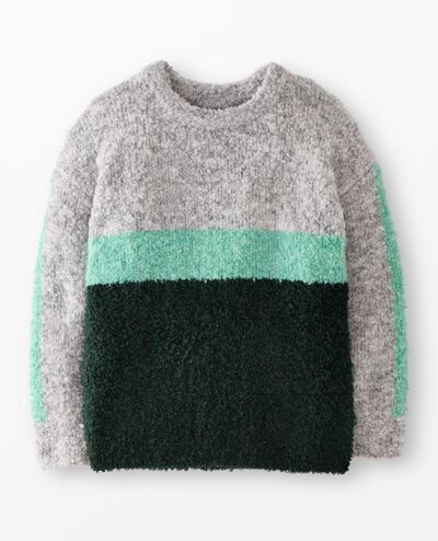 Colorblock Bouclé Sweater in Fall Colorblock - main