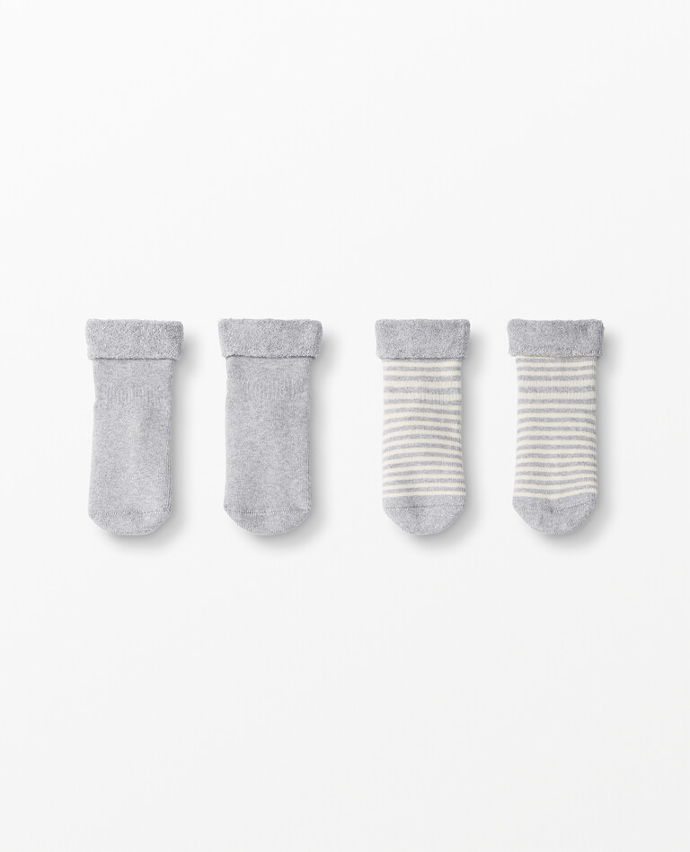 Best Ever First Socks 2-Pack in Heather Grey - main