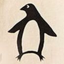 Flannel Dog Bandana in Squeaky the Penguin - swatch