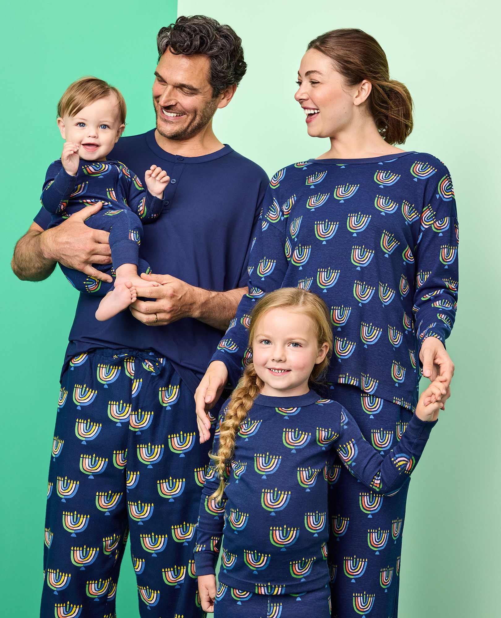Holiday HannaJams™ Sleeper in Multi Menorahs - main