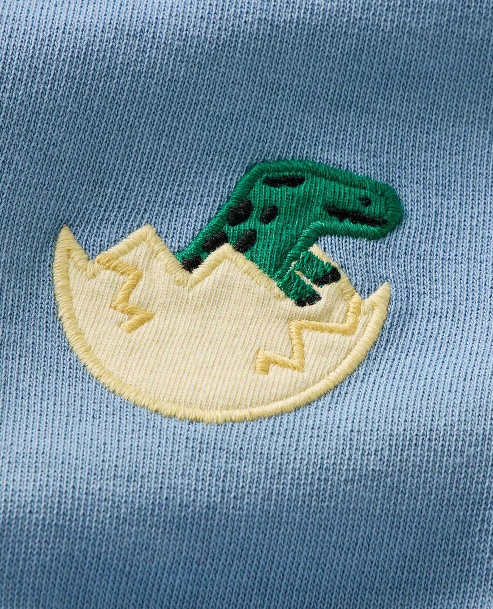 Baby French Terry Sweatshirt & Sweatpants Set in T-Rex on Blue - main