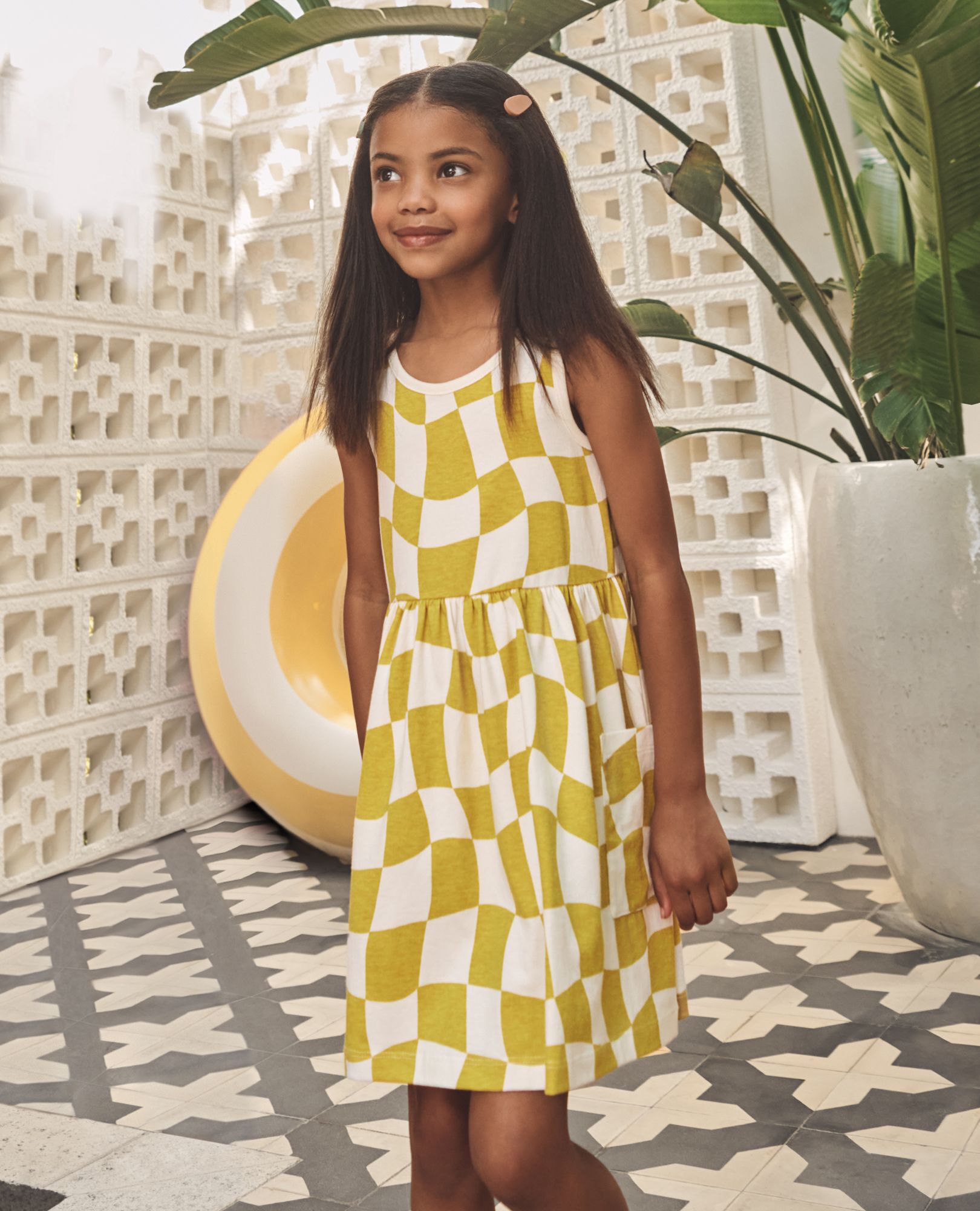 ◆ hannah です。　◆ Sleeveless Striped Crossback Dress with Pockets | Hanna