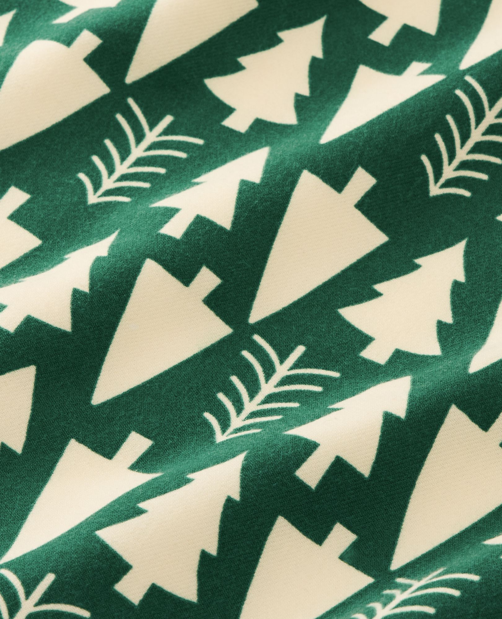 Women's Holiday Flannel Nightshirt in Winter Green - main