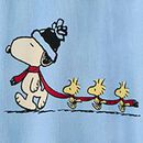 Adult Peanuts Holiday French Terry Sweatshirt in Snoopy and Woodstock in Winter - swatch