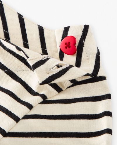 Long Sleeve Swing Dress with Pockets in Soft Black/Ecru - main