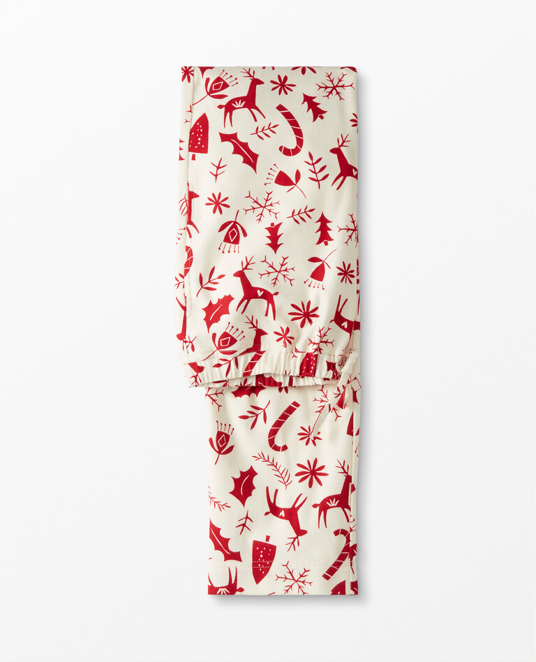Adult Flannel Pajama Pant in Scandi Cane - main