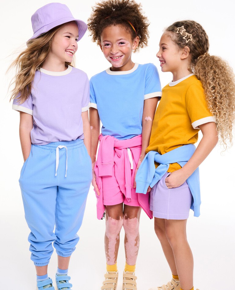 Bright Kids Basics T-Shirt in Vintage Blue - main