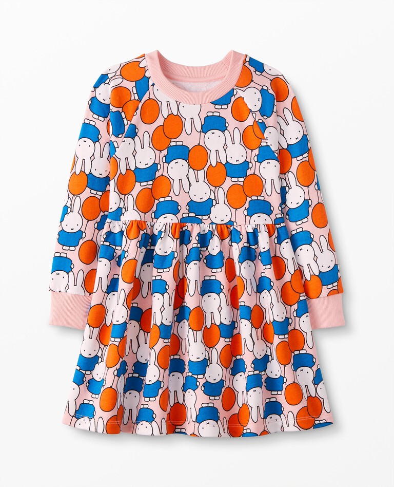 Miffy Knit Dress In French Terry in Miffy Multi - main