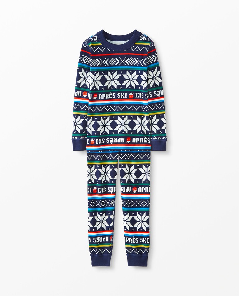 Long John Pajamas In Organic Cotton in Apres Ski - main