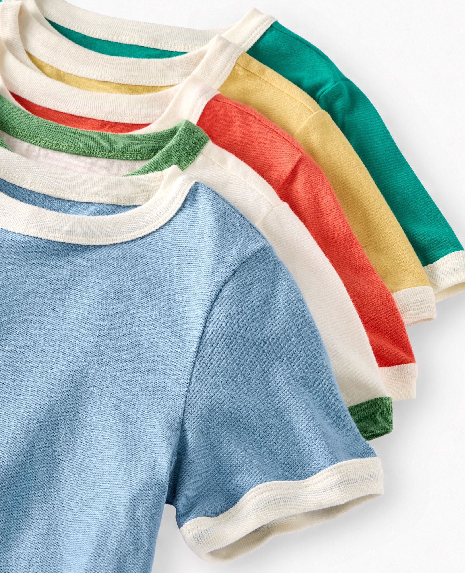 Classic Fit Ringer T-Shirt in Custard - main