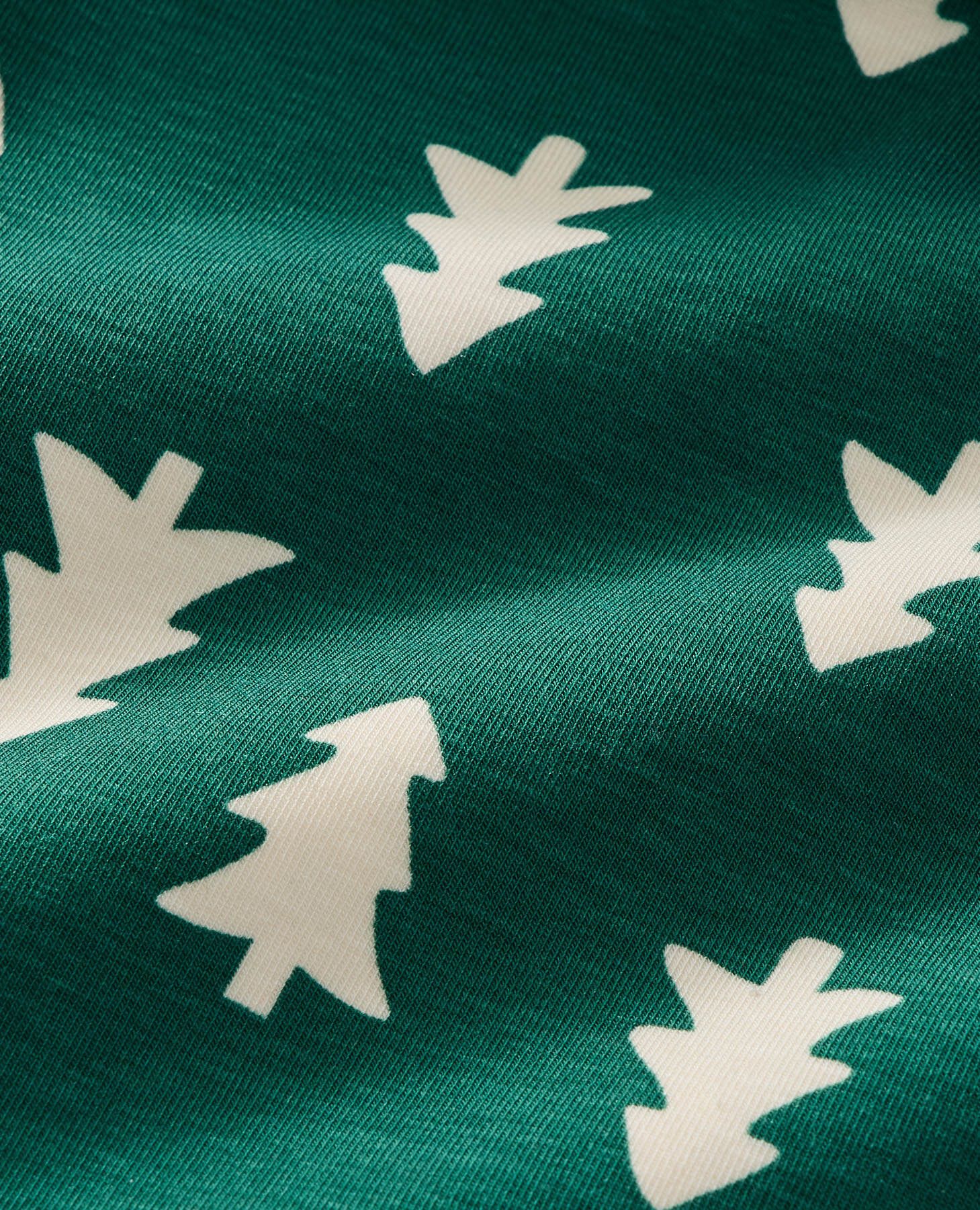 Holiday HannaSoft™ Stretch Sleeper in Happy Trees on Green - main