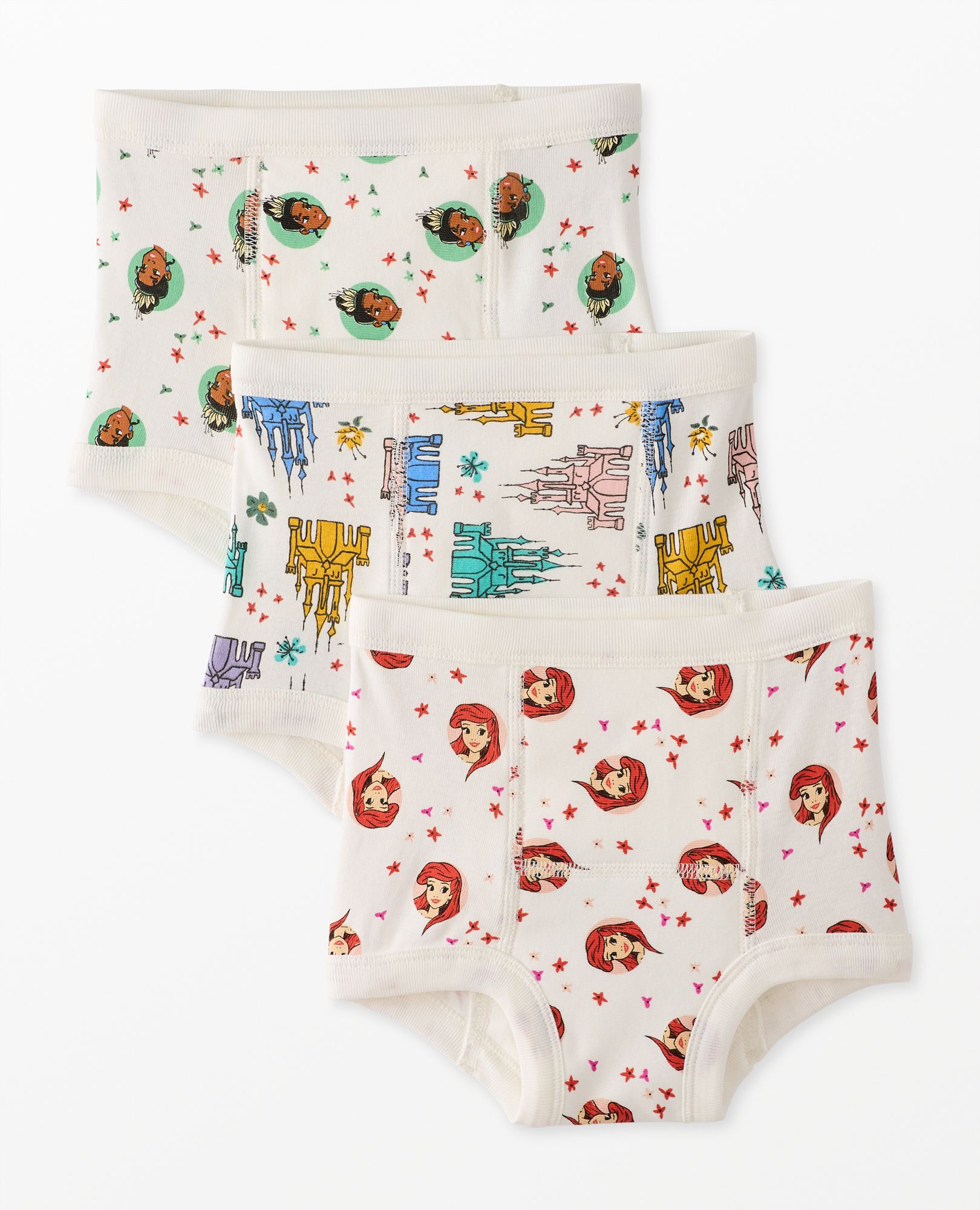 3-Pack Disney Princess Organic Cotton Training Underwear in Multi-Princess Unders 3pk - main