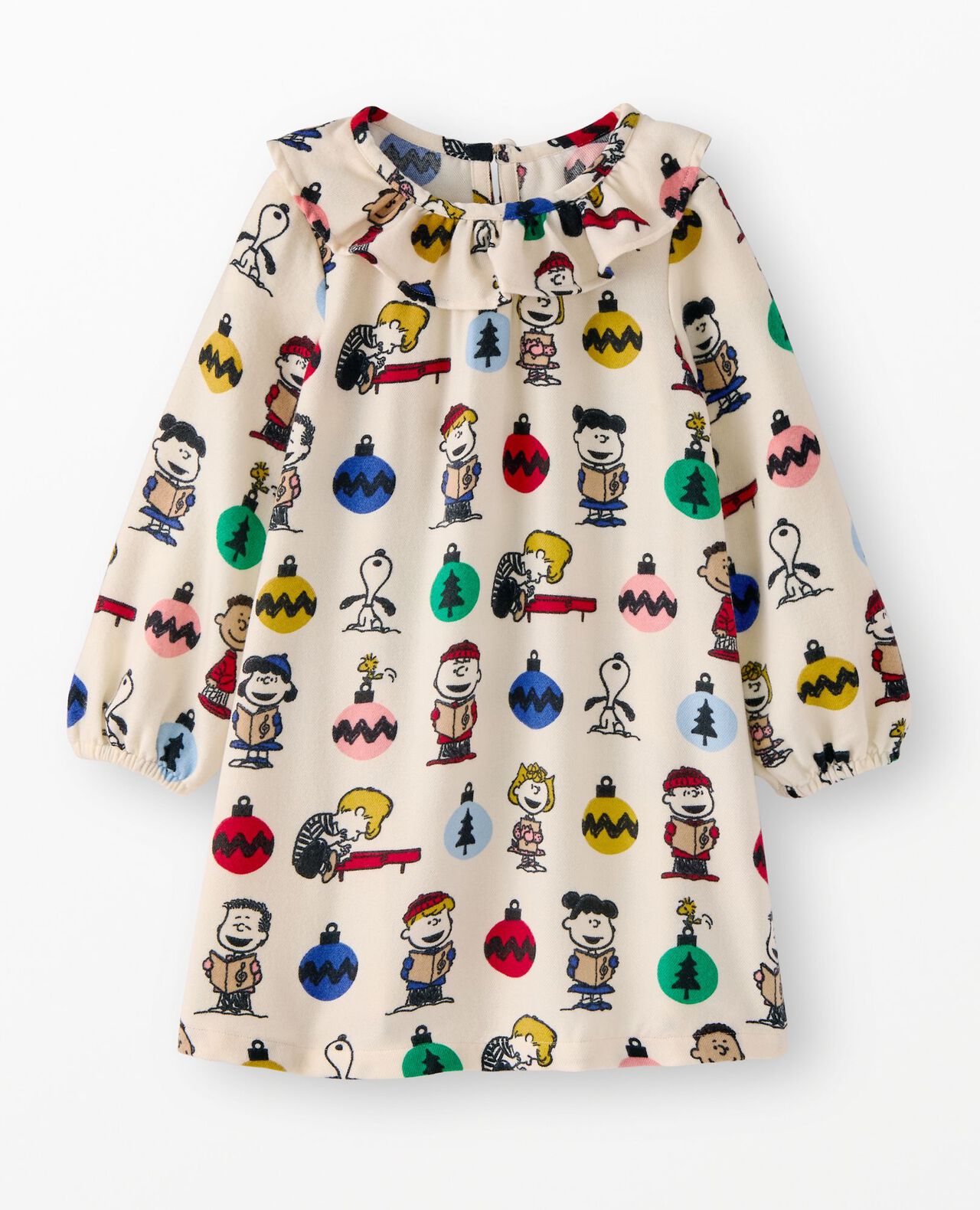 Peanuts Holiday Flannel Nightgown in A Charlie Brown Christmas on Ecru - main