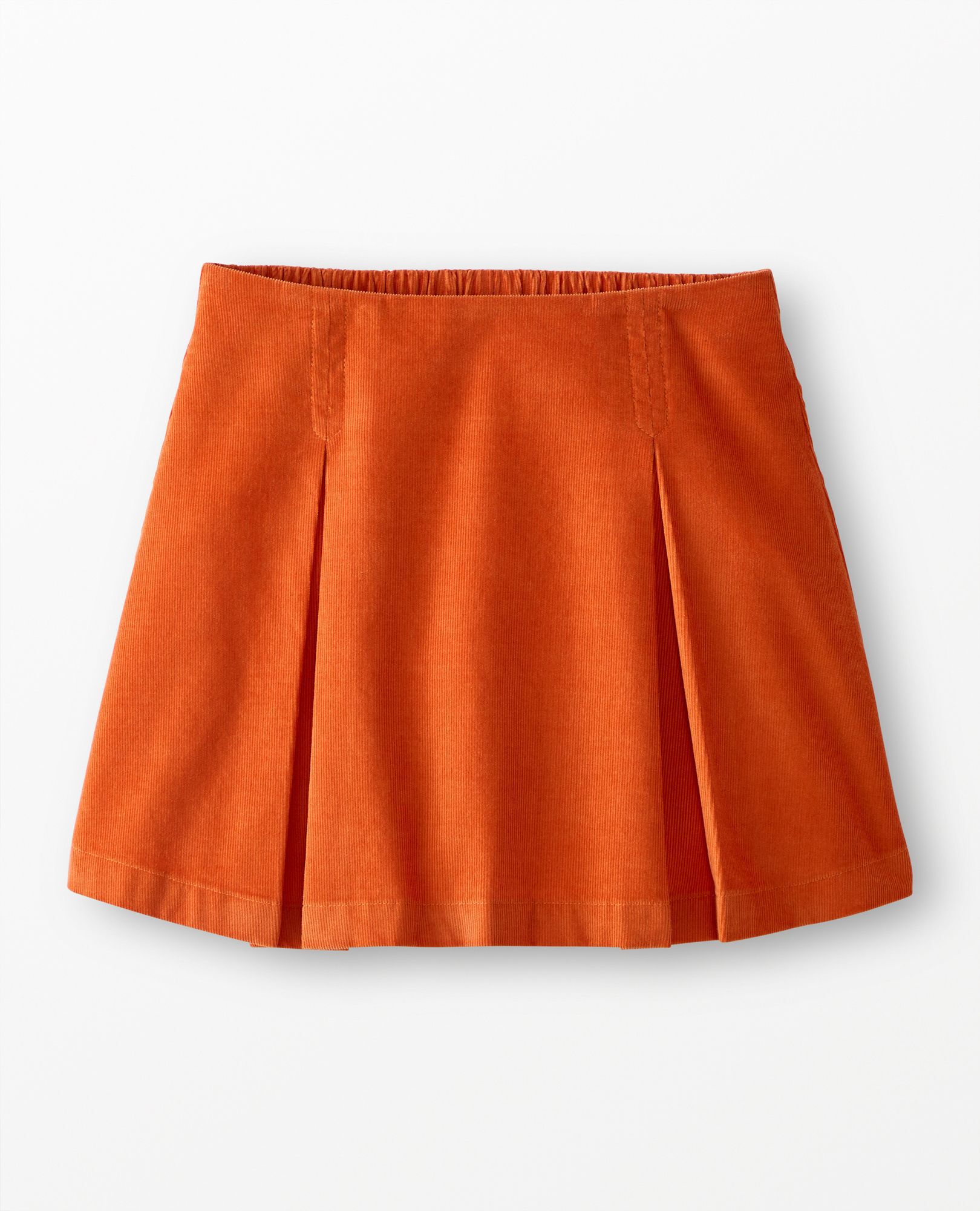Corduroy Pleated Skirt in Bisque - main