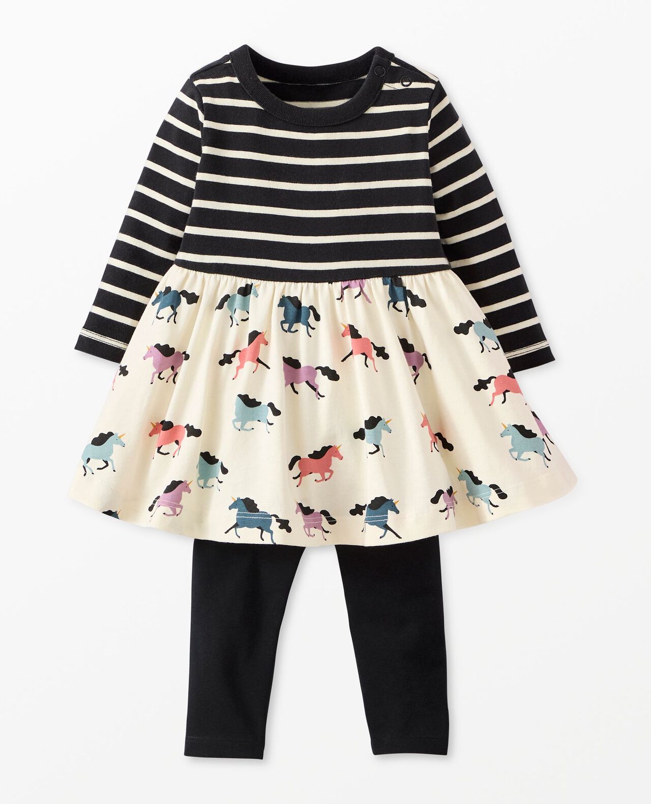 Baby Long Sleeve Mixie Dress Leggings Set Hanna Andersson