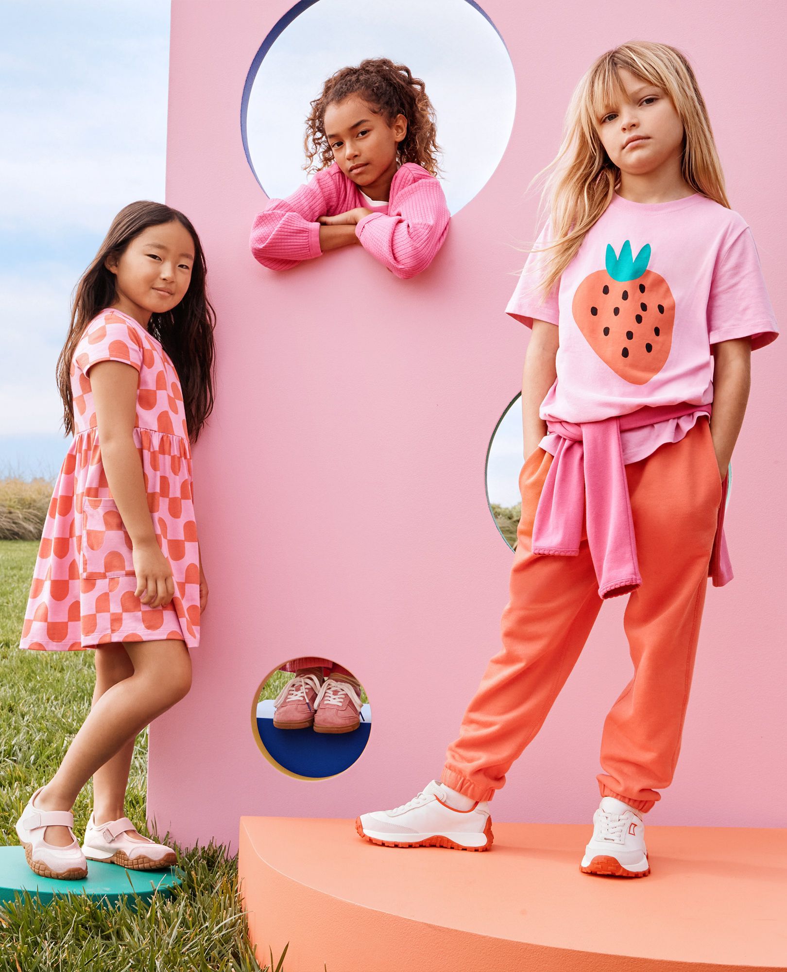 French Terry Sweatpants in Sun Fire - main