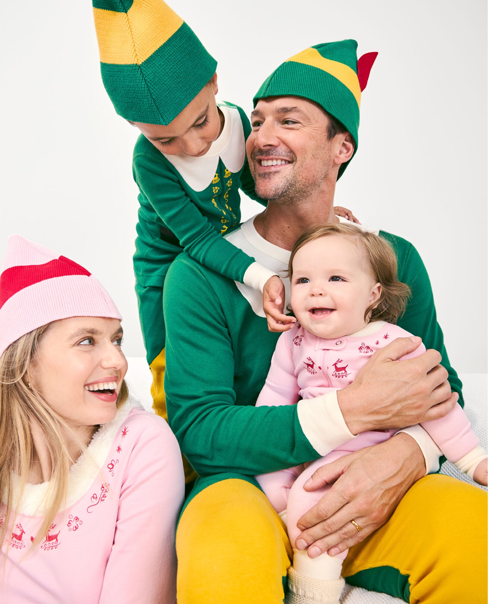 Boys elf pajamas top