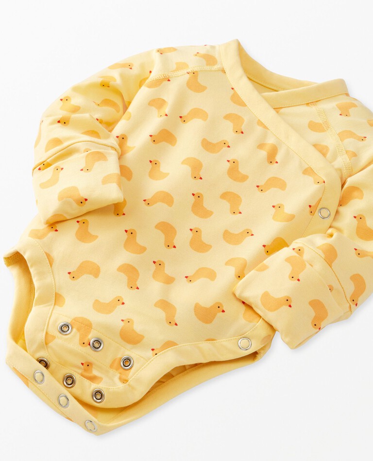 2-Piece Baby Layette Wiggle Set in HannaSoft™ in Pepper the Duck on Limoncello - main