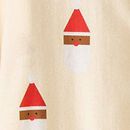 Women's Holiday Flannel Pajama Set in Scandi Santa on Almond Oil - swatch