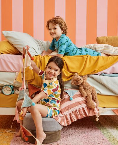 HannaJams™ Pajama Set in Crickets on Chalk Blue - main