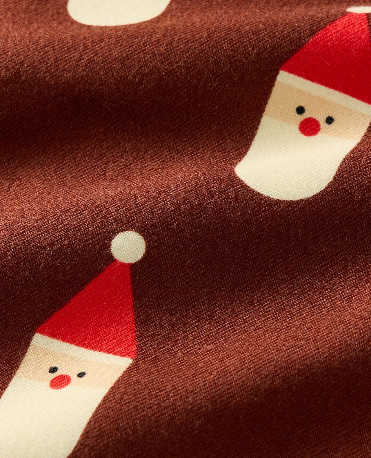 Holiday HannaJams™ Pajama Set in Scandi Santa on Cocoa Brown - main