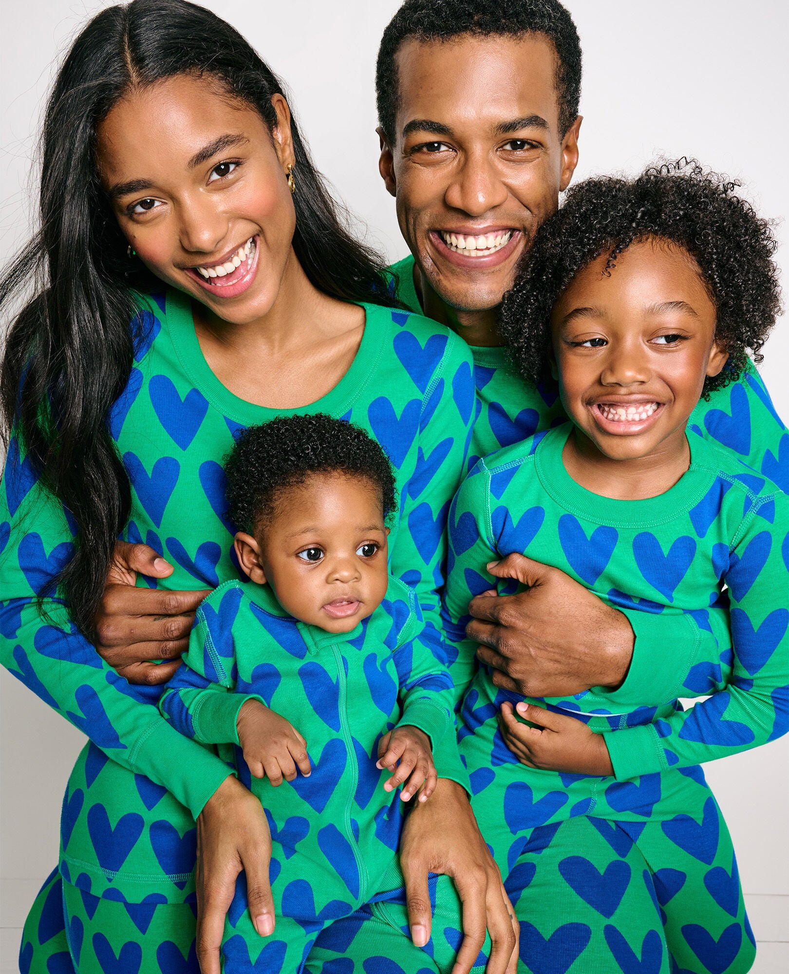 Matching family top valentines pajamas