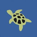 HannaJams™ Pajama Set in Milo the Turtle on Blue - swatch