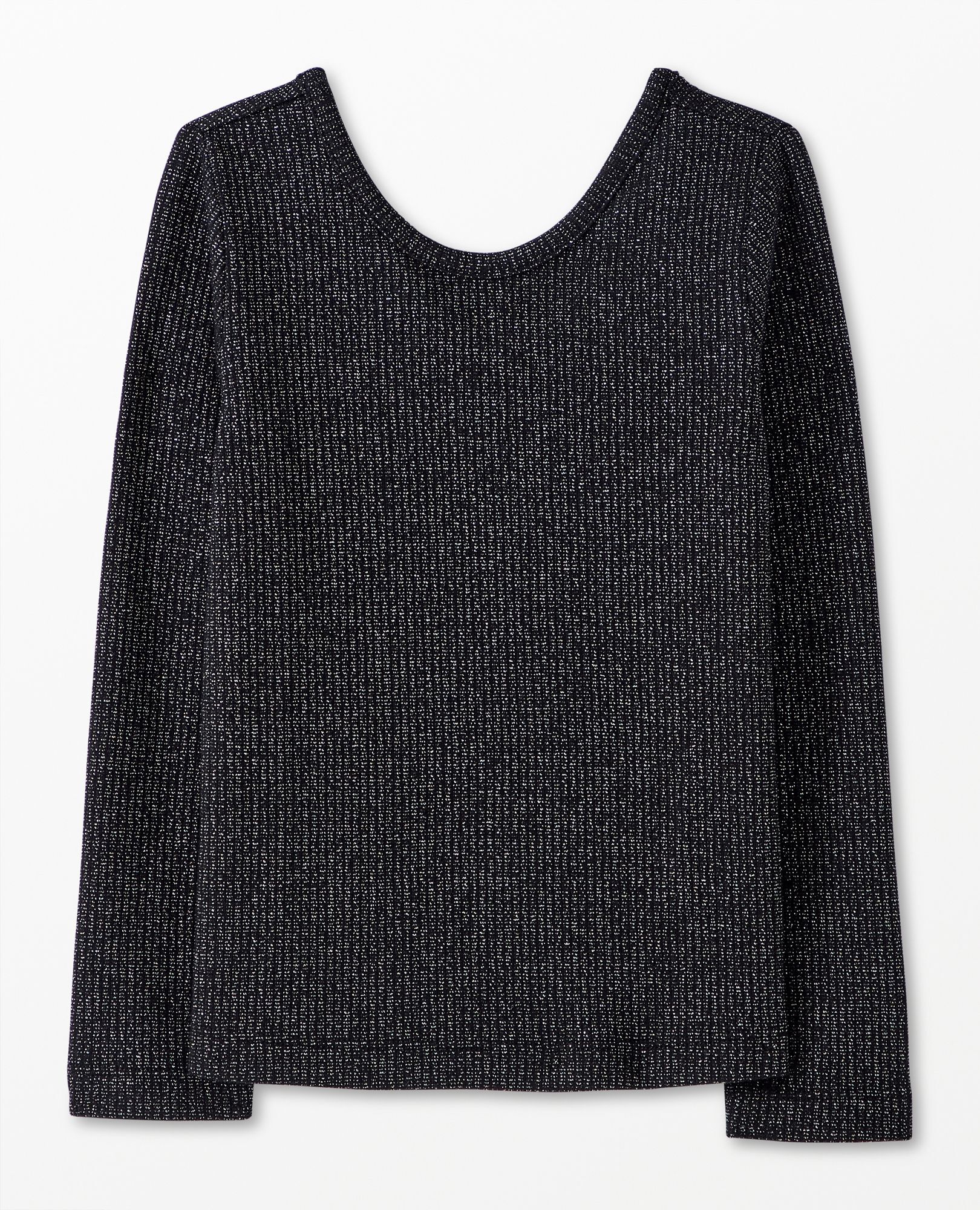 Long Sleeve Sparkle Skater Tee | Hanna Andersson
