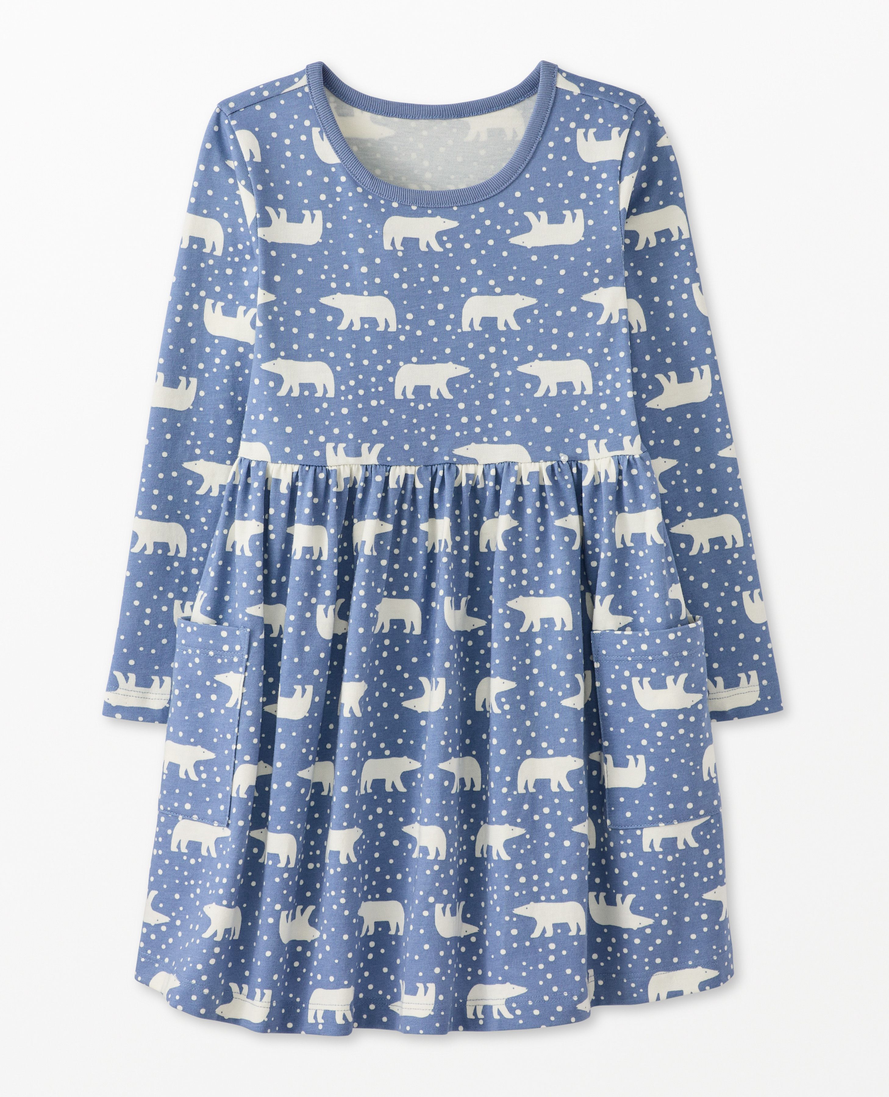 Holiday Long Sleeve Playground Dress with Pockets Hanna Andersson