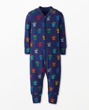 Holiday HannaSoft™ Sleeper in Rainbow Hanukkah on Navy - main