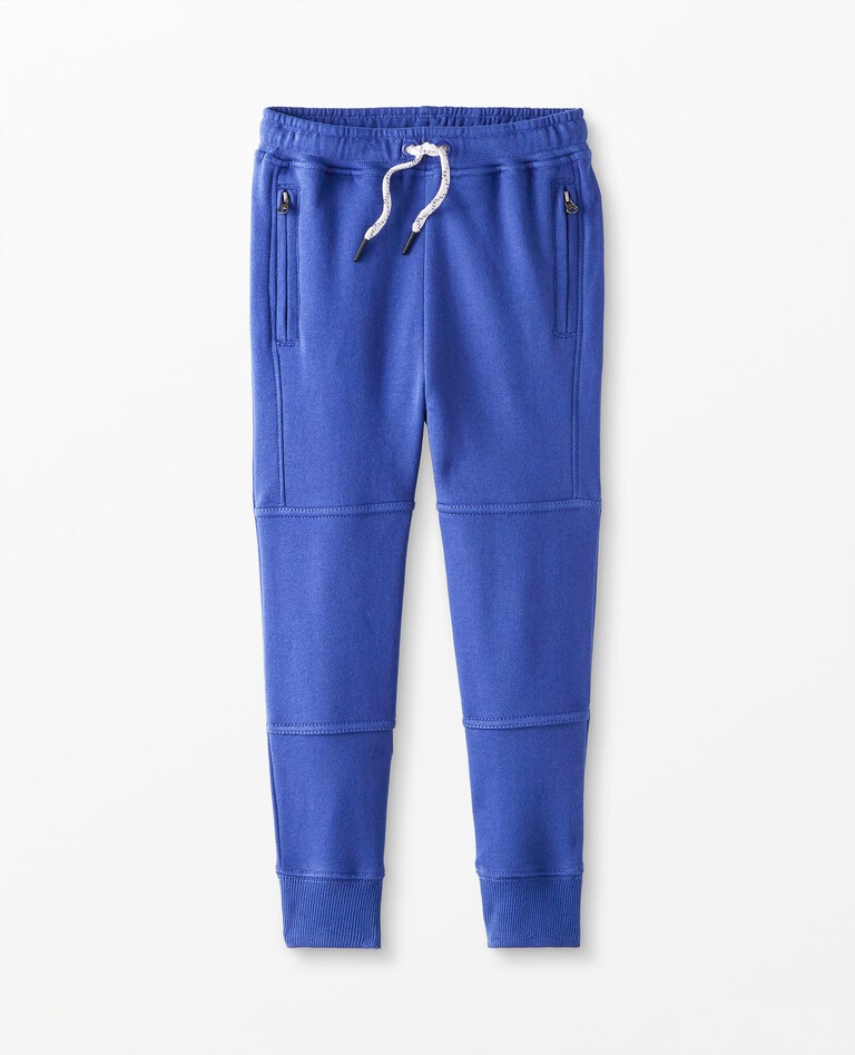 Double Knee Slim Sweatpants in French Blue - main