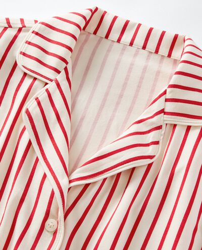 Women's Holiday Long Sleeve HannaSoft™ Pajama Set in Ribbon Red/Ecru - main