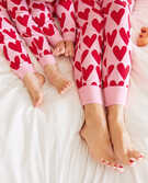 Hearts on Hearts Matching Mommy & Me Pajamas in  - main