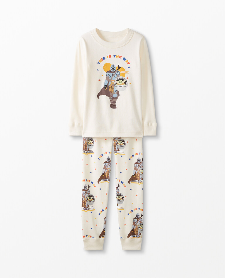 Star Wars™ Long John Pajamas In Organic Cotton in Mando and Grogu - main