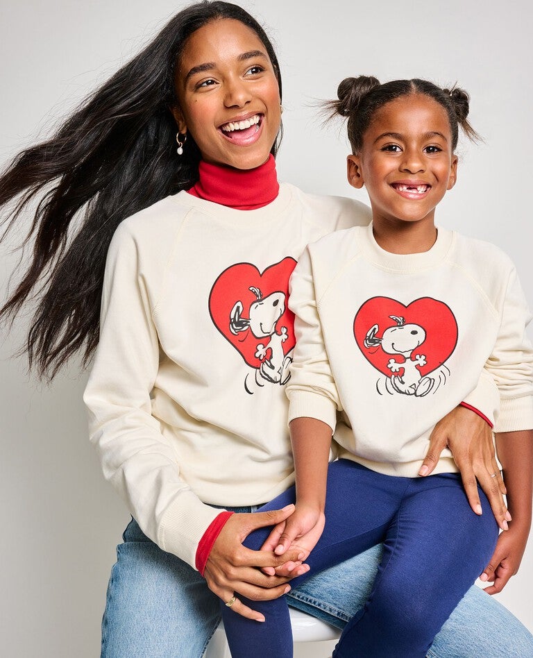 Peanuts Valentines Adult Sweatshirt Hanna Andersson