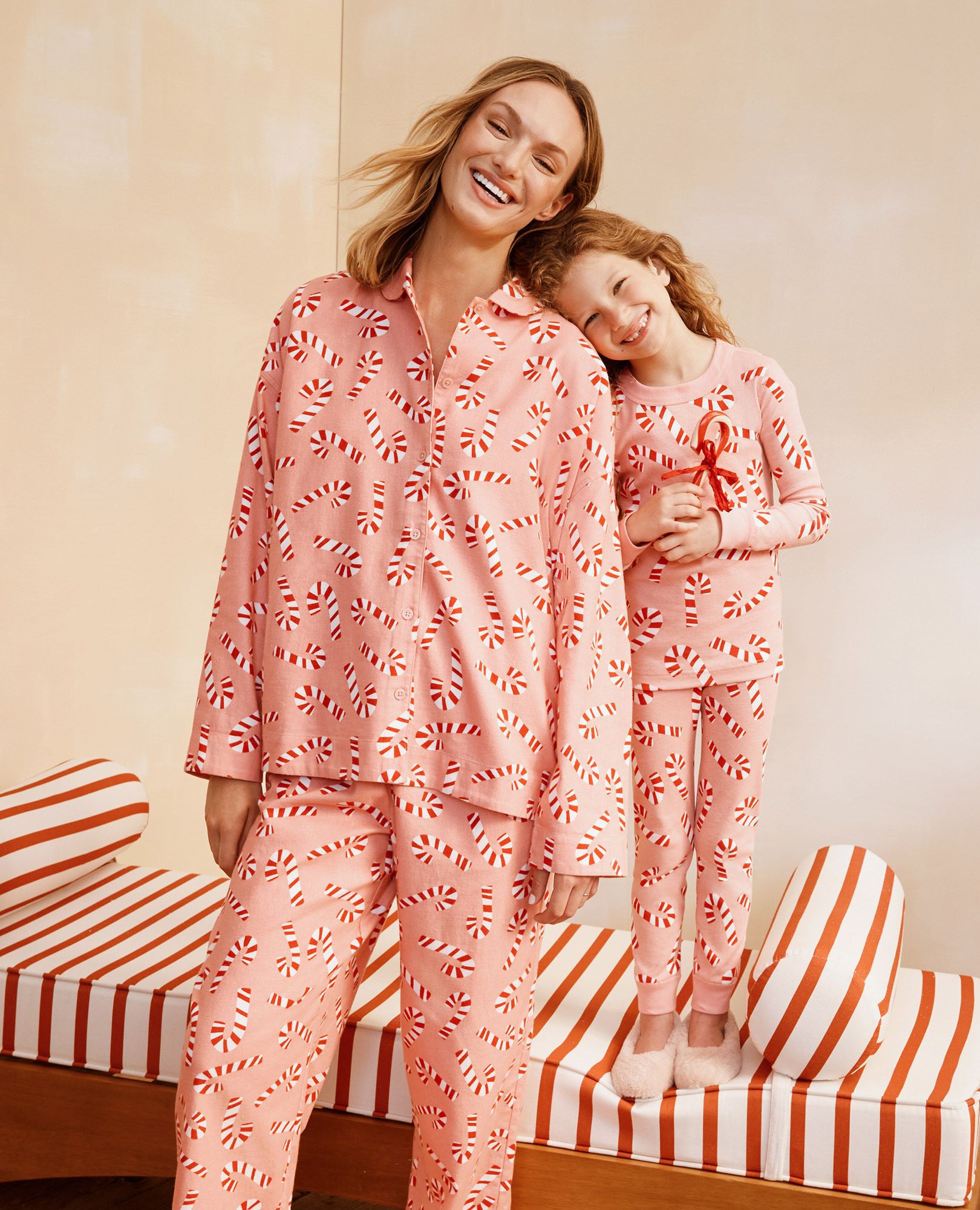 Holiday HannaJams™ Pajama Set in Candy Canes - main