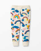 Rainbow Double Knee Slim Sweatpants In French Terry in Storytime Rainbow - main