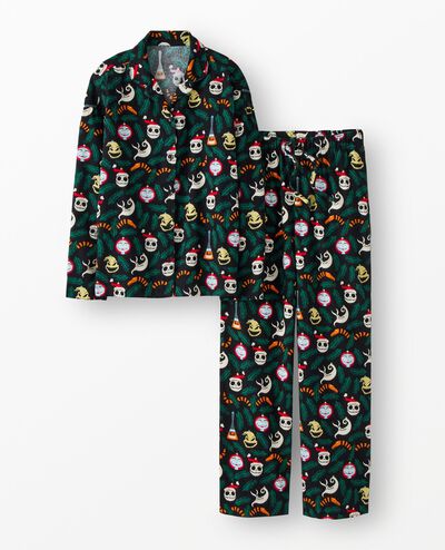 Women's Disney Tim Burton's The Nightmare Before Christmas Flannel Pajama Set in NBC Ornaments - main