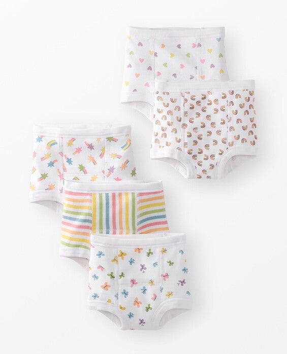 Girls Rainbow 5-Pack Organic Cotton Training Underwear in 100% Cotton - Size Toddler XS by Hanna Andersson