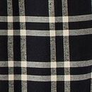 Women's Holiday Flannel Pajama Set in Black Tonal Plaid - swatch